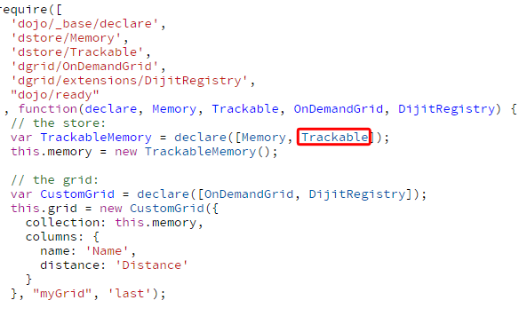 trackable